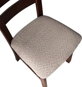 Genina Seat Covers for Dining Room Washable Chair Seat Slipcovers Set of 6
