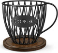 K Cup Holder, Coffee Pod Storage Basket, Countertop Coffee Bar Decor