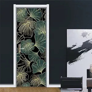 KACOLOR 3D Stairs Art Door Sticker for Bedroom Livingroom Bathroom, 2PCS Wall Decal Self-Adhesive Waterproof Removable Door Murals Wallpaper Home Decoration (SP-F1045)