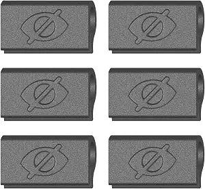 Webcam Cover Slide for Laptop, Clip-On, Thin, Flexible, Push-On Camera Cover for MacBook, PC & Chromebook, No Adhesive, No Residue, Made in the USA, 6 Pack