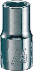 CRAFTSMAN Shallow Socket, SAE, 1/4-Inch Drive, 1/4-Inch, 6-Point (CMMT43493)