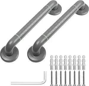 Shower Grab Bar,2 Pack 16 Inch 1.36" Diameter Non-Slip Grips Bathroom Bars with Glow-in-Dark Dots for Bathtubs and Showers, Handicap Shower Grab Bar for Seniors Elderly