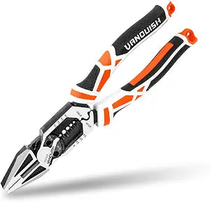 VANQUISH 8-in-1 Linesman Pliers with Wire Cutter and Stripper, 8 Inch