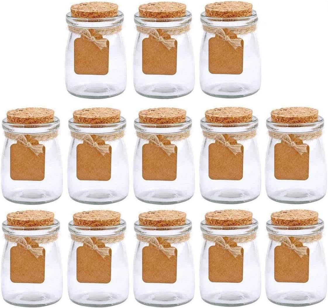 30Pcs Small Glass Jars with Lidsï¼Œ3.4 oz Small Glass Potion Bottles