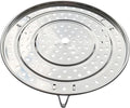 Steamer Rack, 11.81" / 30cm 304 Stainless Steel Removable Legs Multifunction Steaming Stand Holder Rack for Steamer Pot Pans
