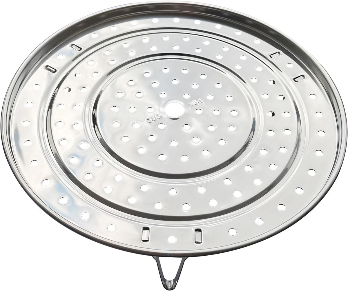 Steamer Rack, 11.81" / 30cm 304 Stainless Steel Removable Legs Multifunction Steaming Stand Holder Rack for Steamer Pot Pans