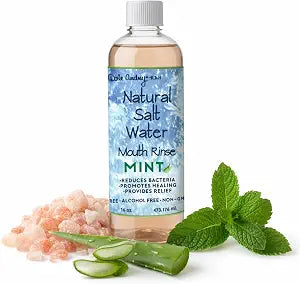 Dale Audrey Pink Himalayan Salt Water Rinse, Mint Mouthwash, 16 oz