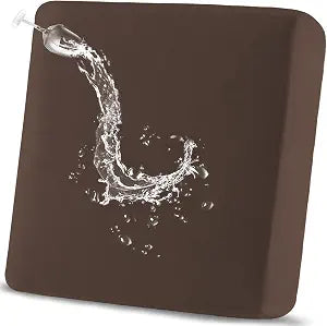 100% Waterproof Couch Cushion Covers Chair Seat Cover, Stretch Sofa Cushion Covers for Sectional Sofa, Reversible Furniture Protector Covers for Pets, Washable (Chair Cushion, Chocolate)