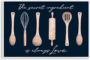 Secret Ingredient Love Kitchen, 12 x 18 Inch Framed Gicle Print