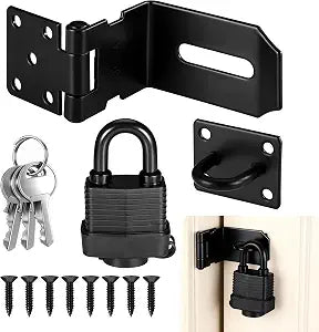 90 Degree Latch, 4 Inch Stainless Steel Hasp Latch, Door Hinge Lock