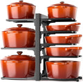 MUDEELA 8-Tier Pots and Pans Organizer under Cabinet, 15.9" H Heavy-duty