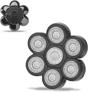 Head Shaver Replacement Heads,Head Shaver Replacement Blades, Head Shavers for Bald Men,Head shavers for Men, Stainless Steel Rotary Blades for Electric Head Razor (Black)