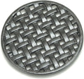 Minuteman International TWI-03 Round Lattice woodstove Tabletop cast Iron Trivet, Black
