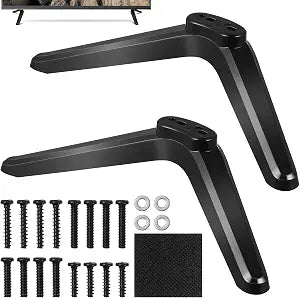 iplusmile Universal TV Stand - 2Pcs Tabletop TV Mounting Bracket Legs with Screws Compatible with Roku 32-55 Inch Screens, Easy Installation Base