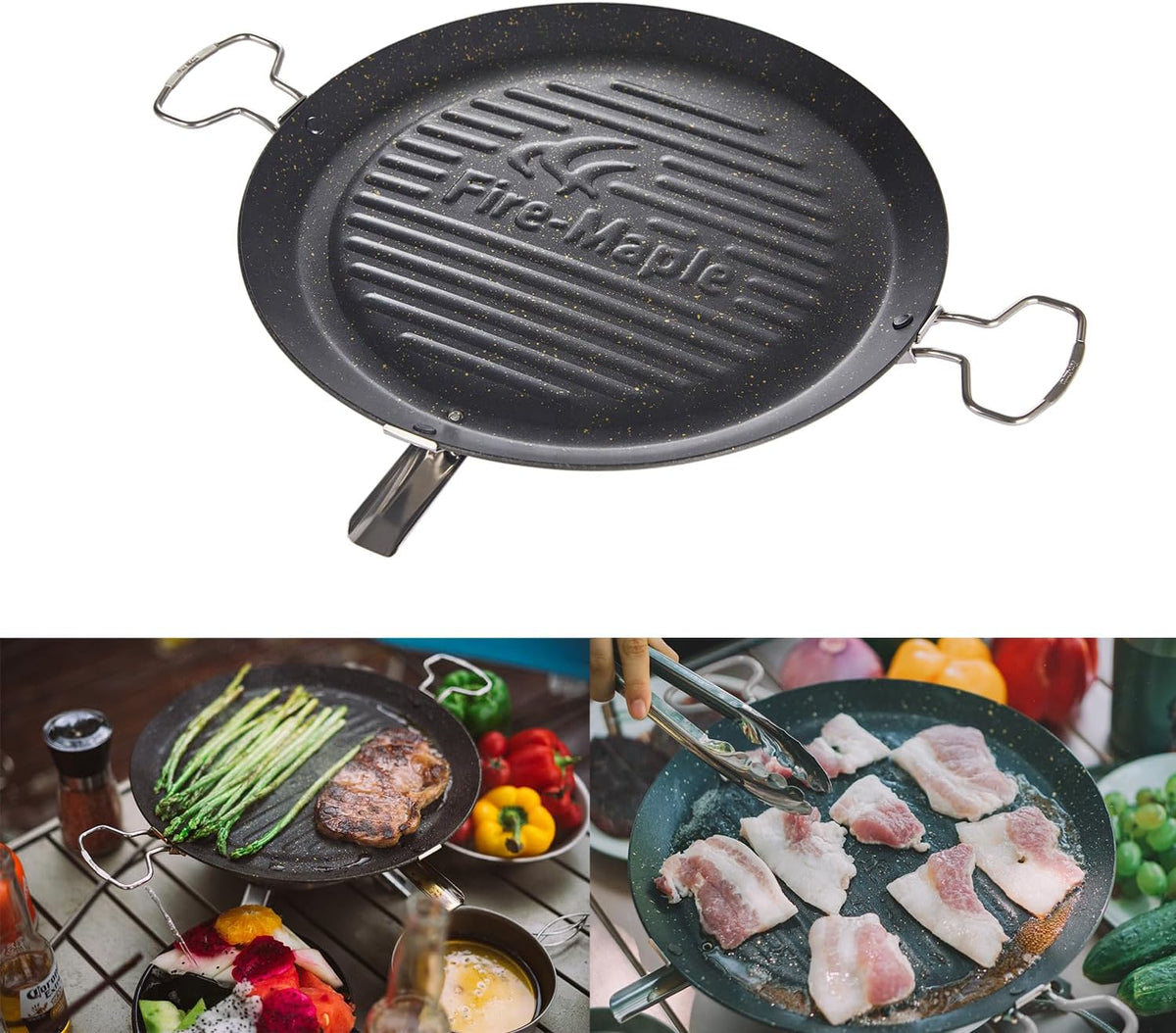 Fire-Maple Camping Griddle Plate Outdoor Portable Grill Pan for Stovetop