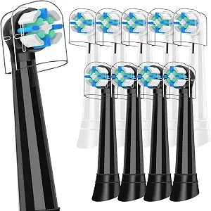 10 Pack Replacement Toothbrush Heads Compatible with Oral B iO Series 2/3/4/5/6/7/8/9/10, Gentle & Soft Brush Heads with Protective Covers, Deep Clean & Plaque Removal