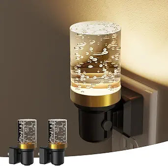 L LOHAS LED Night Light, Dimmable Bubble Night Lights Plug into Wall
