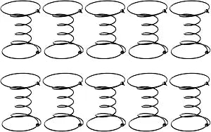 5" Upholstery Strap Coil Spring Repair for Chair Seat Couch | 10 PCS