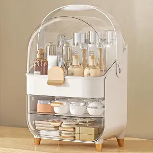 Anylady Makeup Organizer Countertop, Skincare Holder Bathroom Counter Organizer, Storage Box Cosmetic Display Cases, Teen Girl Gifts Make up Organizers for Vanity, Dresser