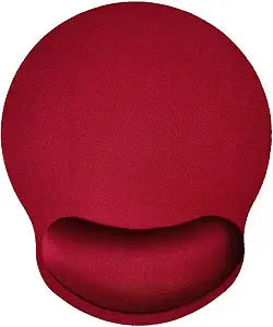 Mouse Pad with Wrist Support, Ergonomic Mouse Pad with Memory Foam Wrist Rest Cushion, Non-Slip Rubber Base Gaming Mice Pad for Home Office Computer Laptop, Red