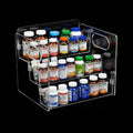 3-Tier Vitamin Storage Organizer, Organizer For Vitamin Bottles And Medicine Bottle, Vitamin Bottle Organizer For Countertop, Bathroom Cabinet Storage Items Are Clearly Visible (1, 9.7x8.3x7.9)