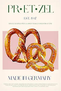 Trademark Fine Art Canvas Wall Art - Nazma Khokhar 'Pretzel Print' Wall Art for Living Room, Bedroom, or Office Dcor