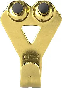 OOK 50616 Professional Picture Hangers, Art Hangers, Padded, Brass, Reusable Picture Hooks, 50lb (10 set)