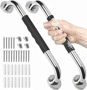 2 Pack Grab Bars for Showers 16 Inch Anti Slip