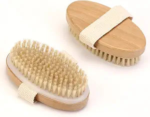 2Pcs Dry Body Brush for Lymphatic Drainage and Exfoliation