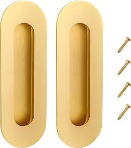 Malimali 6 Inch Pocket Door Pull Recessed Sliding Door Handle Hardware