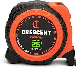 Crescent Lufkin 1-3/16" x 25' CONTROLTOUCH NITE Eye Tape | L1025CB-02