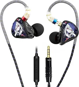 CVJ Vivian IEM Wired Gaming Earbuds, Deep Bass in Ear Monitor with Mic