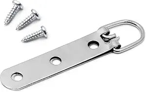 PHS 3-Hole D-Ring Picture Hangers, Holds 50 lb, 30 Pack with Screws