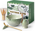 Doorsisun Matcha Whisk Set, Ceramic Matcha Kit Set, 6 Pcs for Tea Ceremony