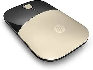 HP 2.4GHz Wireless USB Mouse Z3700 (Matte Gold/Glossy Black), Modern Gold (X7Q43AA#ABL)