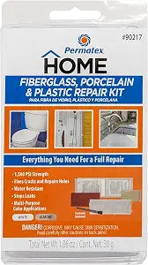 Devcon 002-90217 Fiberglass, Porcelain and Plastic Repair Kit - White/Almond