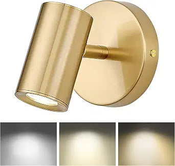 1-Light Wall Sconce,LED Track Lighting with GU10 Bulb,Brass Gold