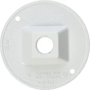 Hubbell 5193-6 Round Cluster Cover, White