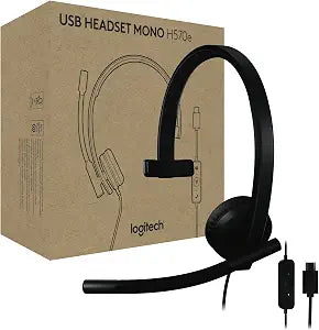 Logitech H570e USB Headset with Microphone, PC and Mac - Black