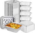 Green Direct Aluminum Pans With Lids 1LB Oblong Pans with Dome lids- 25