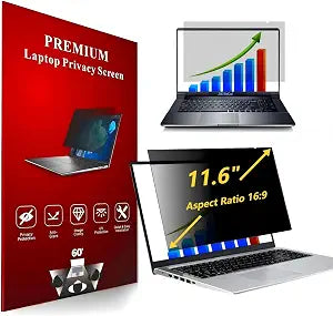 11.6 Inch 16:9 Computer Privacy Screen Filter for Monitor - Privacy Shield and Anti-Glare Protector