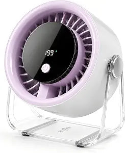 Coolking Small Desk Fan Quiet, 199 Speeds Battery Operated Rechargeable Fan