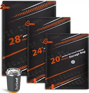Vacuum Storage Bags for Travel with Rechargeable Pump, 10-Pack
