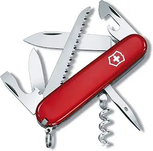 Victorinox Camper 13 Function Swiss Army Pocket Knife, Red