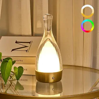 Table Lamp for Bedroom,Small Desk Lamp Dimmable 4 Gears:3000K/4000K/6000K/RGB,4000mAh Rechargeable Battery bedside lamps, LED Cordless Desk Light for Couple Dinner/Coffee Table/Restaurant/Bedroom