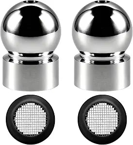 4pcs Shower Head Swivel Ball Adapter 2pcs Net Pads, Shower Head Lifting Pipe Adapters , Angle Adapter for Garden Hose, for Home Bathroom Replacement