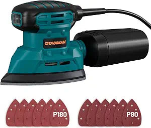 DOVAMAN 130W Detail Sander, 12000RPM Palm Sander Tool