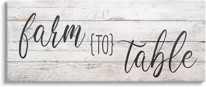 Stupell Industries 'Planked Style Farm to Table'| Canvas Art