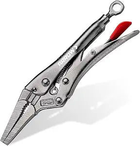 ARROW 6.5" Needle Nose Locking Pliers, Long Nose Locking Pliers
