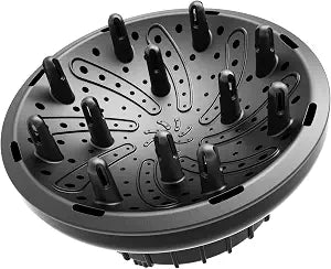WPESI Diffuser Attachment for Hair Dryer,Hair Dryer Diffuser, Hair Diffuser Adaptable for Blow Dryers with D-1.4-Inch to 2.4-Inch for Curly or Wavy Hair,(Black)